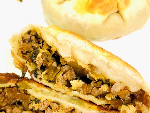 かりっ!もっちもち!!高菜のおやき